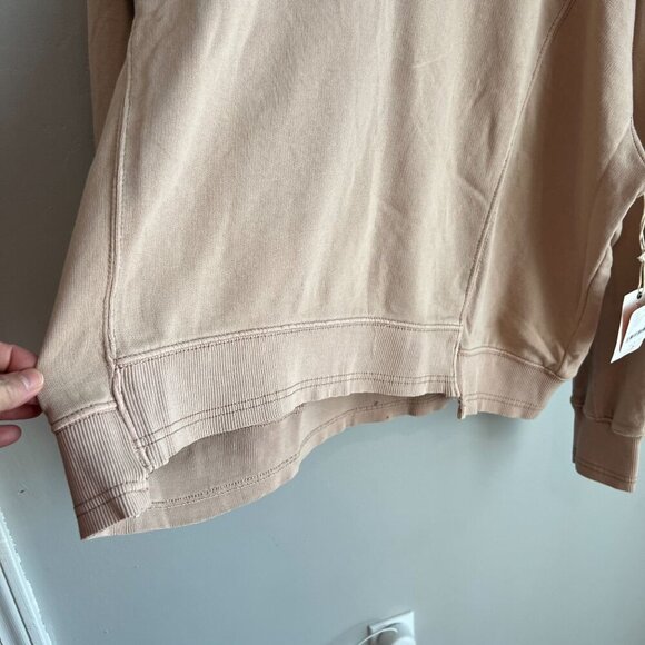 FP Movement X Hatch SMALL Intercept Maternity Pullover Sweatshirt Desert Sand - Picture 3 of 10